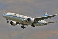 9K-AOA @ EGLL - Finals to 27L - by John Coates