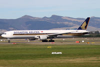 9V-SYG @ NZCH - rolling on 02 as SQ298 to SIN - by Bill Mallinson