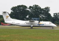C-GRGF @ EGHH - Damp departure - by John Coates