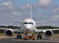N553MS @ EGHH - Being towed back to European Aviation - by John Coates