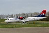 YU-ALO @ EHLE - Taking off from Lelystad Airport in its new livery for its Homebase Belgrade. - by Jan Bekker