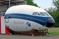 F-BHRU @ LFFQ - Sud Aviation  SE.210 Caravelle III [058] La Ferte Alais~F 06/07/2006. Nose section only Named Poitou