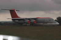 N522XJ @ EGTE - Avro RJ-85A stored at Exeter airport, UK. It used to be operated by Northwest Jet Airlink  - Mesaba Airlines. - by Henk van Capelle