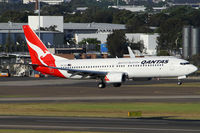 VH-VZU @ YSSY - landing on 16R - by Bill Mallinson