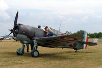 G-CCVH @ LFFQ - Curtiss-Wright H75-A1 Hawk [12881] La Ferte Alais~F 06/07/2006