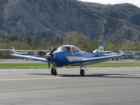 N8667H @ SZP - 1947 North American NAVION, Continental IO-520 285 Hp, Young Eagles flight, landing roll Rwy 04 - by Doug Robertson
