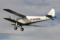 G-AHBM @ EGBR - De Havilland DH-87B Hornet Moth at The Real Aeroplane Club's Pre-Hibernation Fly-In, Breighton Airfield, October 2013. - by Malcolm Clarke