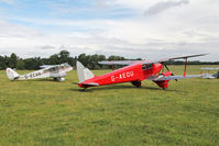 G-AEDU @ X1WP - De Havilland DH-90 Dragonfly at The De Havilland Moth Club's 28th International Moth Rally at Woburn Abbey. August 2013. - by Malcolm Clarke