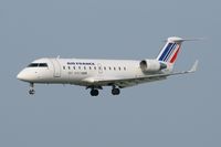 F-GRJM @ LFRB - Canadair Regional Jet CRJ-100ER, Short approach Rwy 25L, Brest-Bretagne Airport (LFRB-BES - by Yves-Q