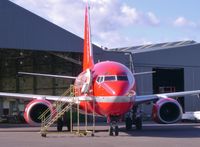 OY-MRC @ EGHH - Just painted - by John Coates