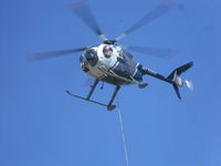 N11056 - Lifting sling load of search & rescue supplies, Olympic National Park, flight from Blue Mountain to Low Divide Ranger Station, July 2011 - by Rod Farlee