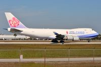 B-18719 @ KMIA - China Airlines B744F starting its take-off run. - by FerryPNL