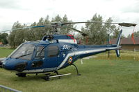 1916 @ EBFN - Gerdarmerie AS350B Ecureuil helicopter at Koksijde Air Base, Belgium.