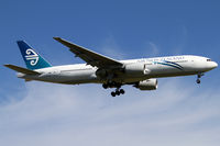 ZK-OKF @ NZCH - finals to 02 as NZ90 from NRT - by Bill Mallinson