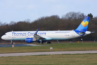 G-TCDB @ EGCC - Thomas Cook - by Chris Hall