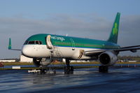 OH-LBT @ EINN - seen shortly after roll out in Aer Lingus colours. 
Named St.Brendan it is due to be registered EI-LBT and operated by Air Contractors.