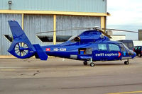 HB-XQW @ LSGG - Aerospatiale AS.365N1 Dauphin [6350] (Swift Copters) Geneva~HB 23/07/2004