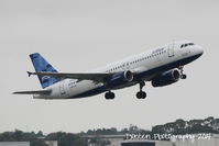 N608JB @ KSRQ - JetBlue Flight 164 (N608JB) ...And Along Came Blue departs Sarasota-Bradenton International Airport enroute to John F Kennedy International Airport - by Donten Photography