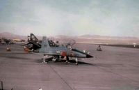 75-0509 @ KLSV - 64 FWS Aggressor On the ramp Nellis.  This aircraft had 7.2 hours on the airframe.