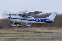 G-DATG @ EGFH - Visiting Reims/Cessna Skylane operated by the Oxford Aeroplane Company. Previously registered D-EATG. - by Roger Winser