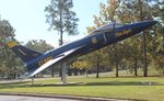 141869 @ NPA - F11F-1 Tiger in Blue Angels colors, gate guard for NAS Pensacola - by Florida Metal