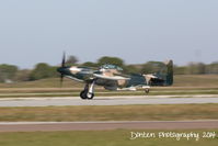 N51DL @ KSRQ - P-51 Mustang (N51DL) departs Sarasota-Bradenton International Airport - by Donten Photography