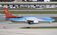 C-FLZR @ FLL - Sun Wing hybrid with Thompson colors 737-800 - by Florida Metal