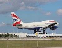 G-CIVD @ MIA - British 747-400