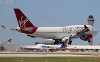 G-VBIG @ MIA - Virgin 747-400