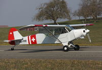 HB-PRB @ LSGE - Landing at Ecuvillens LSGE - by mario richard