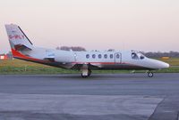 G-IPLY @ EGHH - Dusk departure - by John Coates