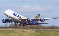 N895MC @ EGNX - B747-47UF N895MC Departing runway 27 - by Paul Ferry