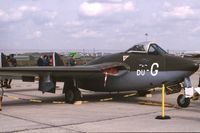 F-AZIK - On display at Paris-Le Bourget Airport (Salon des Avions de Légende, 1996), painted as a French Air Force Vampire FB.51 in EC 2/2 Côte d’Or in early 1953 (code DU-G) - by J-F GUEGUIN