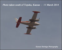 N7505Q - I took the photo as the aircraft flew over my property located south of Topeka, Kansas near Wakarusa, Kansas the afternoon of 11 March 2014.  The aircraft was headed south. - by Larry L. Miller of KANSAS HERITAGE PHOTOGRAPHY