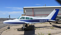 N5841X @ SLC - N5841X Cessna 310 at Salt Lake City - by Pete Hughes