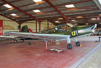 G-CGEV @ EGBR - Bücker Bü-181D Bestmann (Gomhouria 181 MK6)  at The Real Aeroplane Club's Pre-Hibernation Fly-In, Breighton Airfield, October 2013. - by Malcolm Clarke