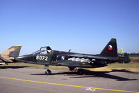 8072 @ EBBL - Sukhoi Su-25K Frogfoot of the then Czechoslovakian Air Force at Kleine Brogel Air Base, Belgium, 1991 - by Henk van Capelle