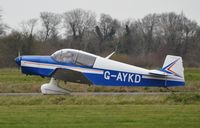 G-AYKD @ EGSV - Just landed. - by Graham Reeve