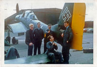 494083 - Taken at RAF St. Athans Wales in 1970 after the aircraft was returned from Battle of Britain film company. We were tasked to re-build her which without any maintenance manuals. Cockpit still had chalked instructions for running engine on instrument panel. - by John Appleby