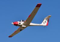 ZH189 @ EGFH - Vigilant motor glider coded UB of 636 VGS on finals to Runway 28. - by Roger Winser