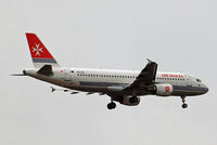 9H-AEO @ EGLL - Airbus A320-214 [2768] (Air Malta) Home~G 02/04/2011. On approach 27L - by Ray Barber