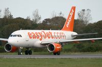 G-EZFG @ LFRB - Airbus A319-111, Holding point rwy 25L, Brest-Guipavas Airport 5LFRB-BES) - by Yves-Q