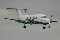 F-HBCB @ LFRB - Raytheon 1900D, Short approach rwy 25L, Brest-Guipavas Airport (LFRB-BES) - by Yves-Q
