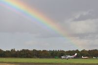 G-OAFF @ EGHH - The rainbows end - by John Coates