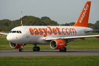 G-EZFU @ LFRB - Airbus A319-111, Taxiing to holding point rwy 07R, Brest-Guipavas Airport (LFRB-BES) - by Yves-Q