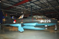 P-226 @ EHSB - Republic F-84F Thunderstreak of the Royal Netherlands Air Force in the Military Aviation Museum in the Netherlands.