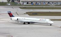N912DL @ KFLL - MD-88 - by Mark Pasqualino