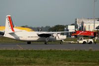 OO-VLJ @ LFRB - Fokker 50, Push back after boarding, Brest-Guipavas Airport (LFRB-BES) - by Yves-Q