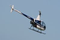 F-GMLZ @ LFRB - Robinson Helicopter R 22 BETA, Take off from helicopter park, Brest-Guipavas Airport (LFRB-BES) - by Yves-Q