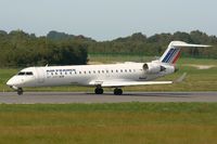 F-GRZJ @ LFRB - Canadair Regional Jet CRJ-702, Taxiing to holding point Rwy 07R, Brest-Guipavas Airport (LFRB-BES) - by Yves-Q
